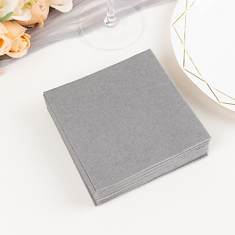 20 Square 10" x 10" Airlaid Paper Disposable Cocktail Napkins Party Decorations - Picture 92 of 114