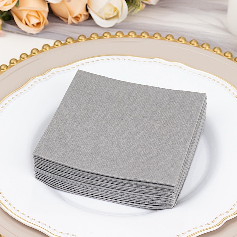 20 Square 10" x 10" Airlaid Paper Disposable Cocktail Napkins Party Decorations - Picture 95 of 114