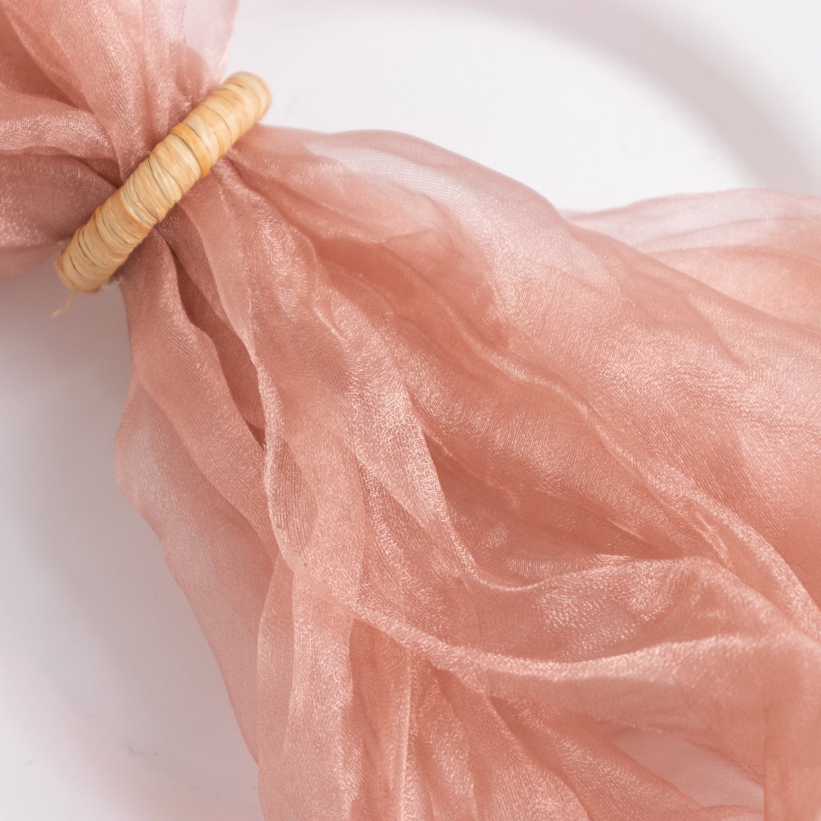 5 Sheer Crinkled Organza Decorative Table Dinner Napkins Party Event Decorations - Picture 21 of 34