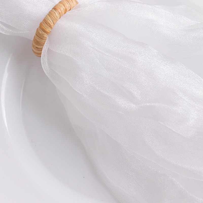 5 Sheer Crinkled Organza Decorative Table Dinner Napkins Party Event Decorations - Picture 28 of 34