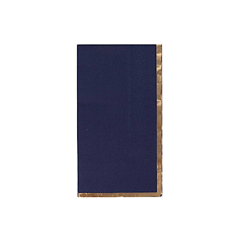 50 Plain Soft 2 Ply Dinner Table Paper NAPKINS with Gold Foil Edge Party Events - Picture 12 of 41