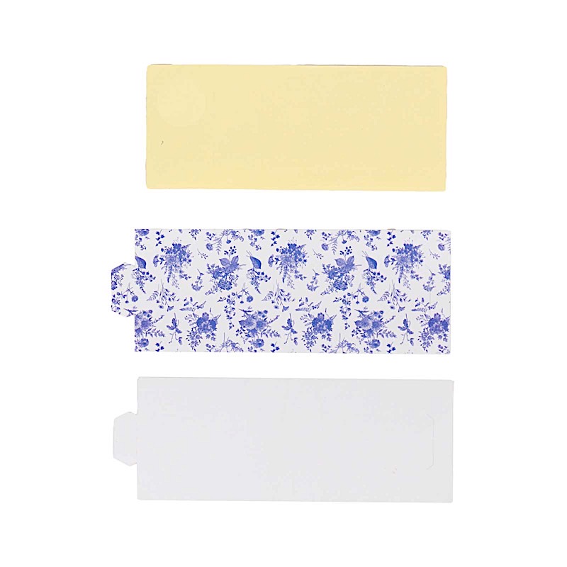 50 Disposable Floral Print Paper Napkin Rings Wedding Party Gift Events - Picture 10 of 25