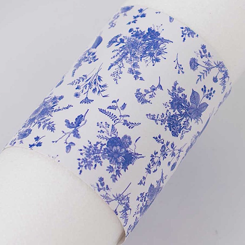 50 Disposable Floral Print Paper Napkin Rings Wedding Party Gift Events - Picture 9 of 25