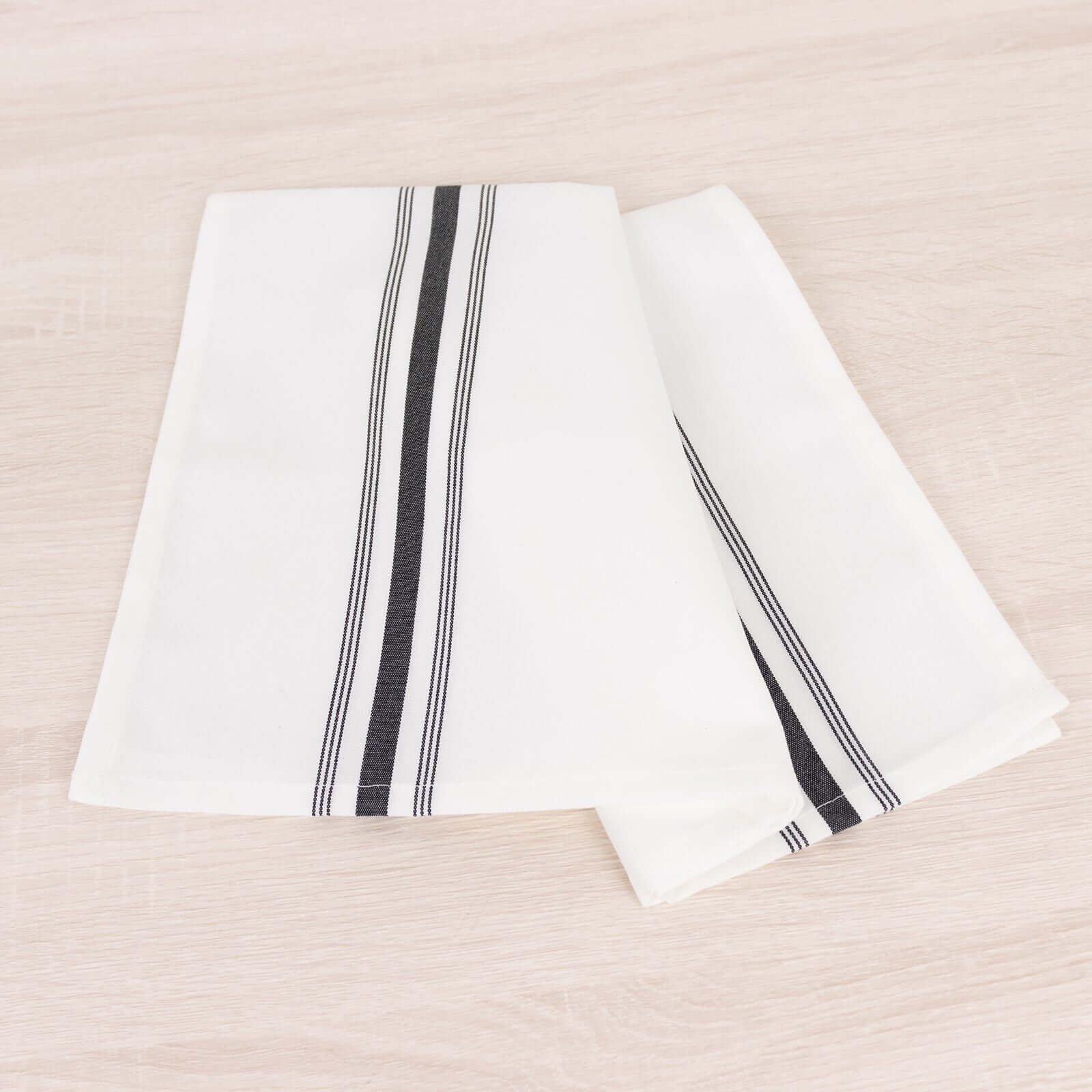 10 pcs 22"x18" Polyester Napkins with Stripes Wedding Party Table Decorations - Picture 10 of 63