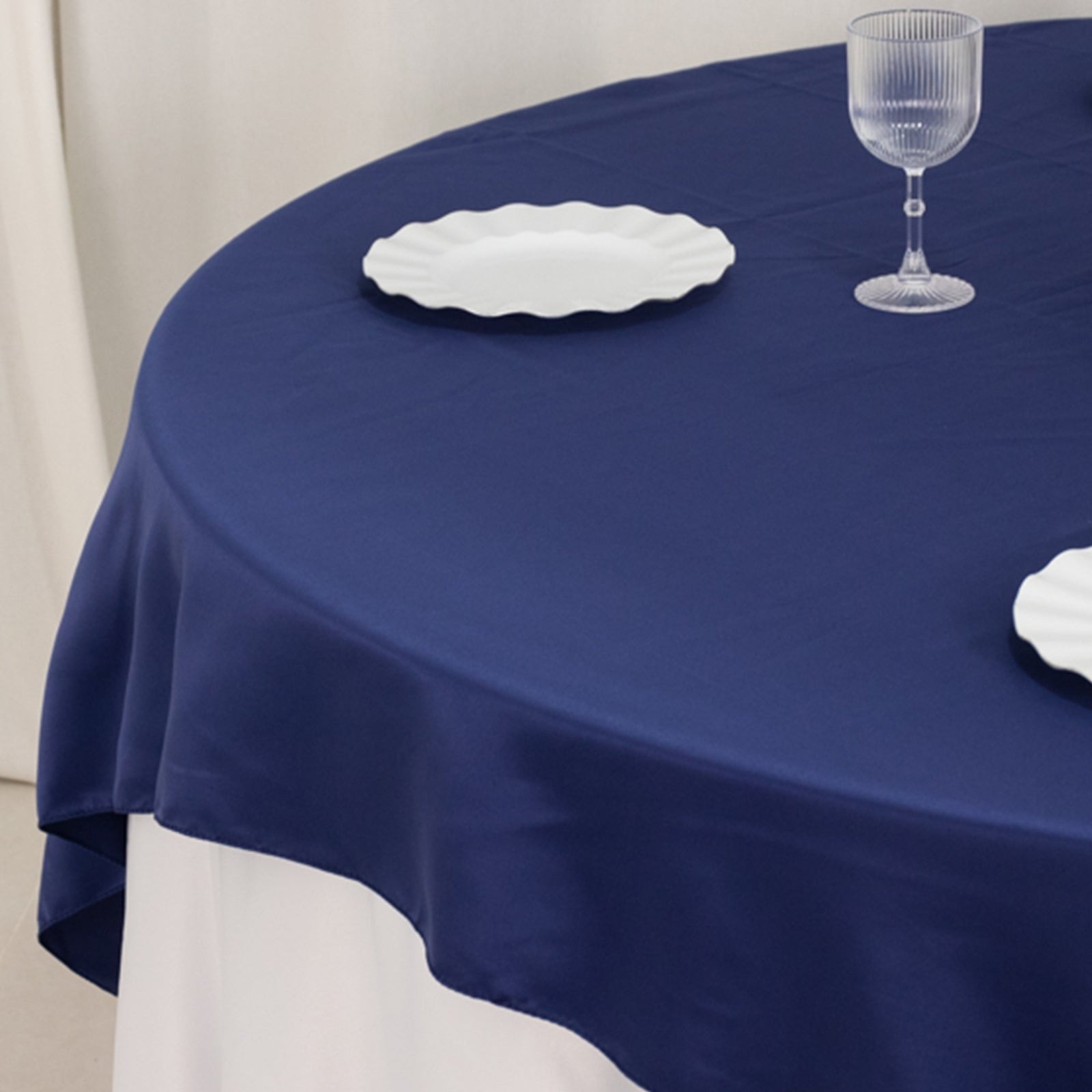 72" Square SATIN Table Overlay Smooth Finish Wedding Table Linens Decorations - Picture 105 of 171