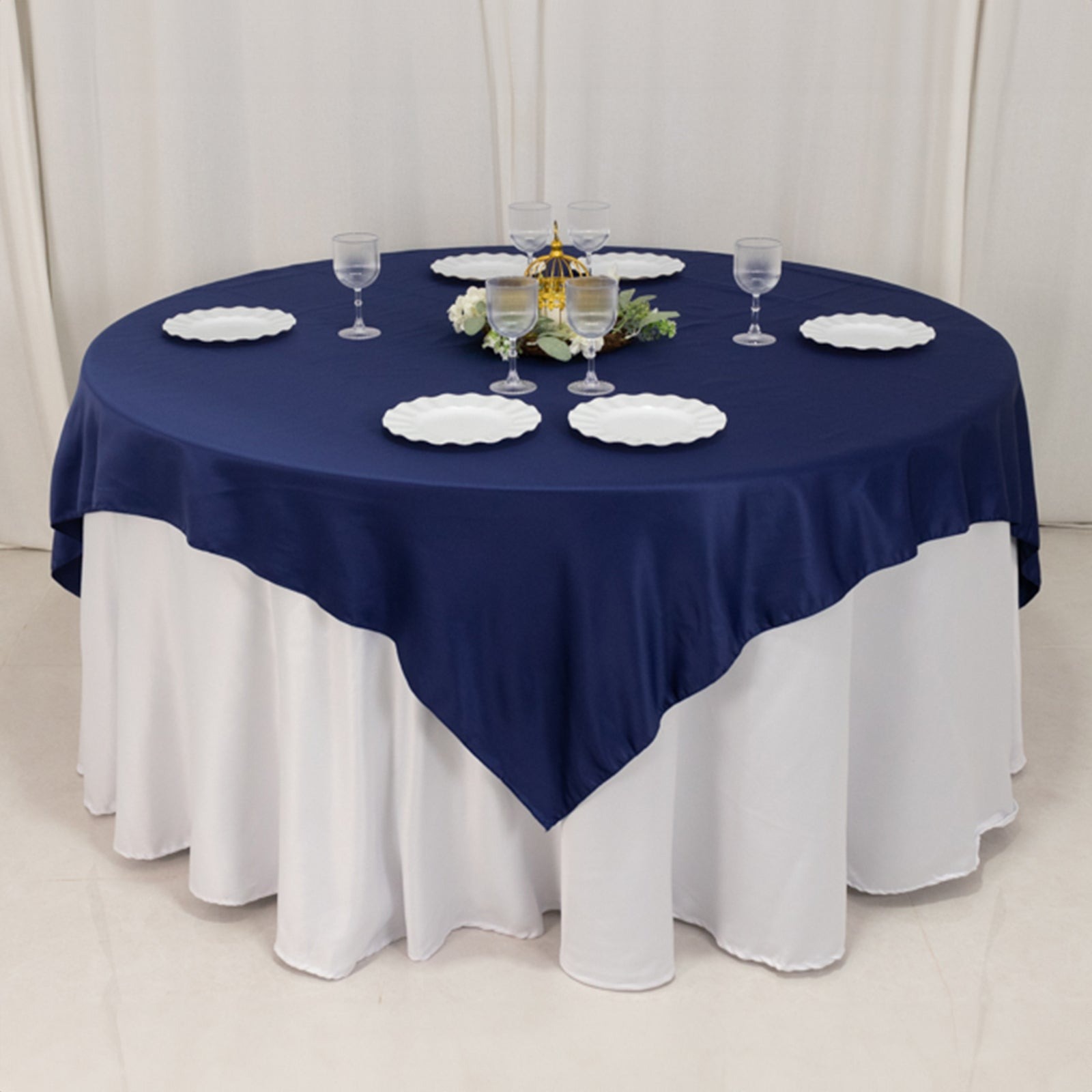 72" Square SATIN Table Overlay Smooth Finish Wedding Table Linens Decorations - Picture 102 of 171