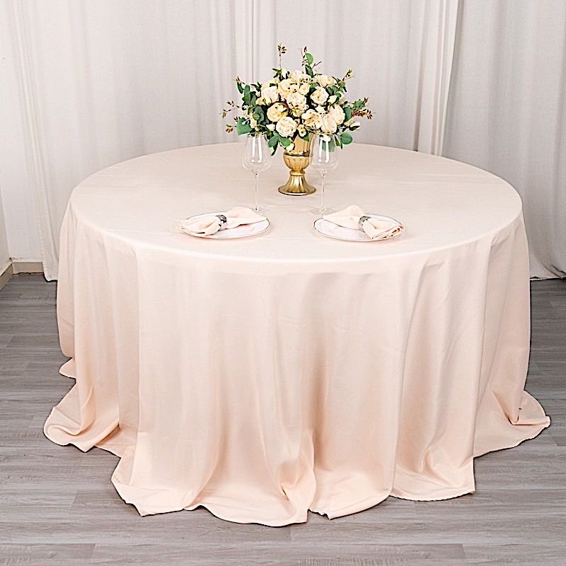 6 pcs 132" Round Premium Polyester Tablecloths Wedding Party Table Linens SALE - Picture 19 of 100