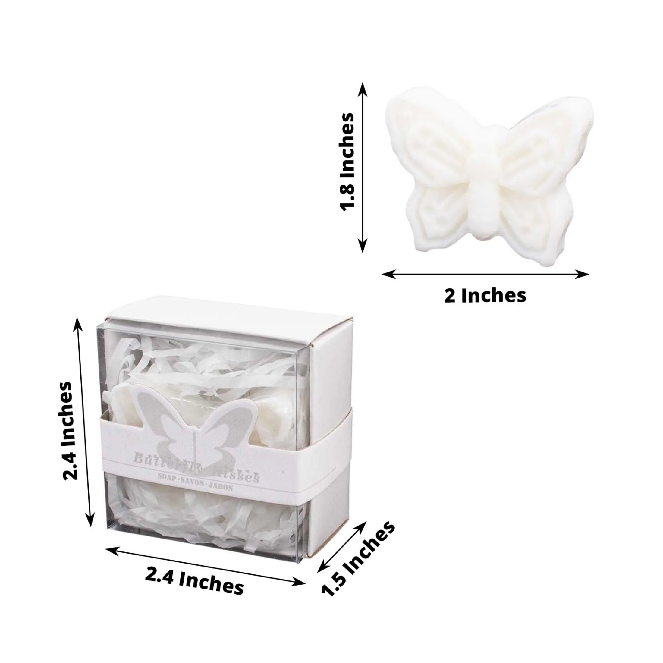10 Butterfly Unscented Soap Party Favors Gift Boxes Events Decorations - Picture 21 of 25