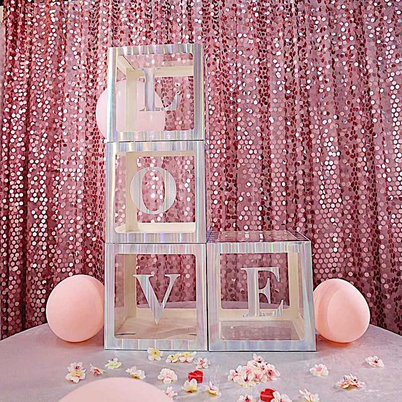 4 pcs 5" Letter Stickers Backdrop Wall Decorations Party Wedding Events Home - Picture 15 of 210