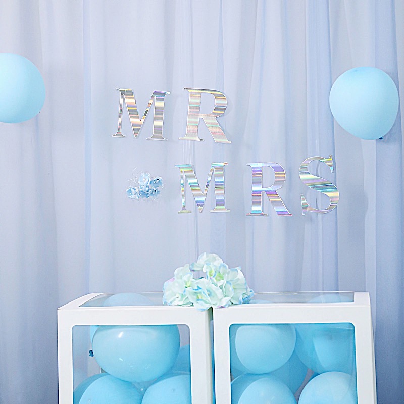 4 pcs 5" Letter Stickers Backdrop Wall Decorations Party Wedding Events Home - Picture 24 of 210