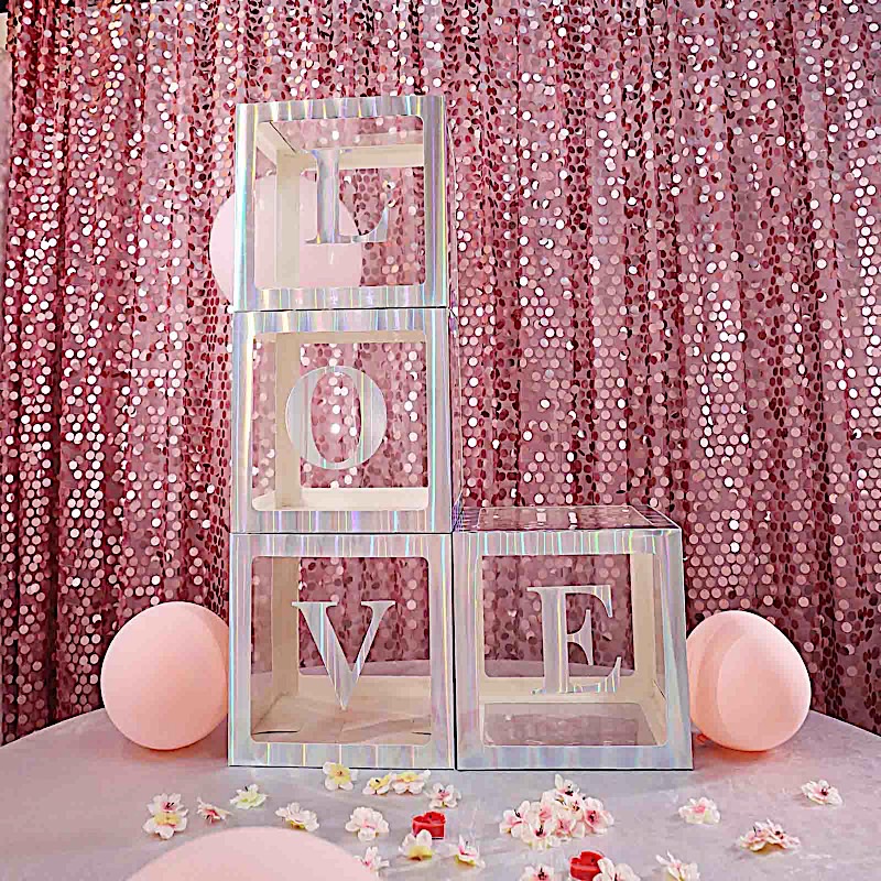 4 pcs 5" Letter Stickers Backdrop Wall Decorations Party Wedding Events Home - Picture 62 of 210