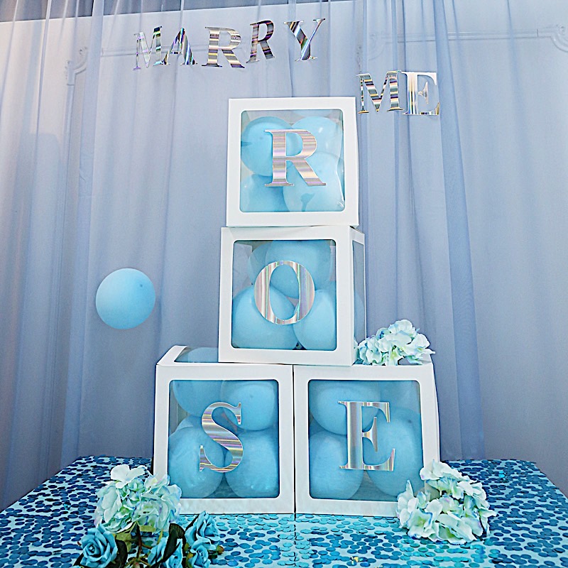4 pcs 5" Letter Stickers Backdrop Wall Decorations Party Wedding Events Home - Picture 63 of 210