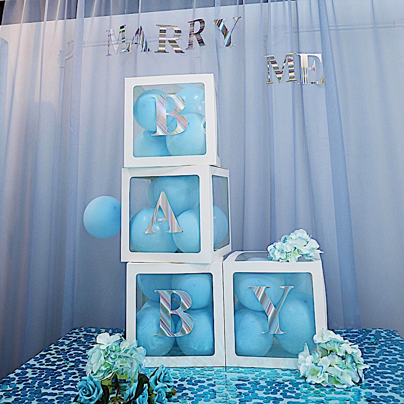 4 pcs 5" Letter Stickers Backdrop Wall Decorations Party Wedding Events Home - Picture 128 of 210