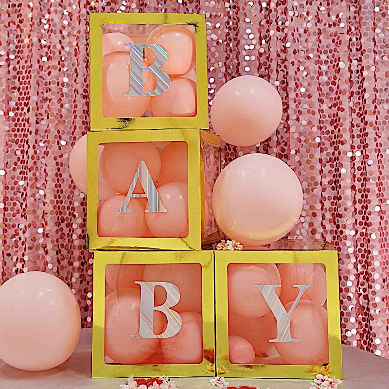 4 pcs 5" Letter Stickers Backdrop Wall Decorations Party Wedding Events Home - Picture 156 of 210