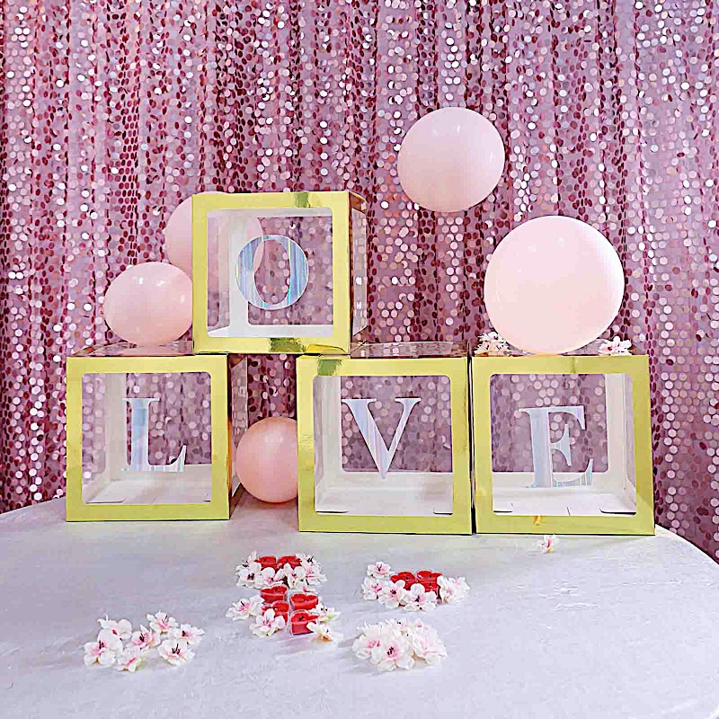 4 pcs 5" Letter Stickers Backdrop Wall Decorations Party Wedding Events Home - Picture 158 of 210