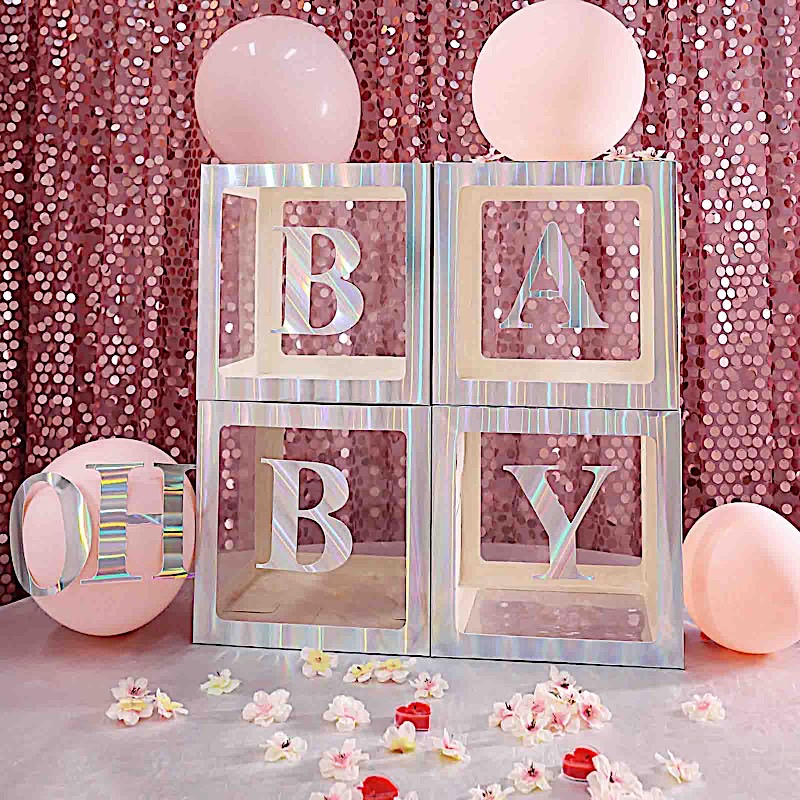 4 pcs 5" Letter Stickers Backdrop Wall Decorations Party Wedding Events Home - Picture 159 of 210