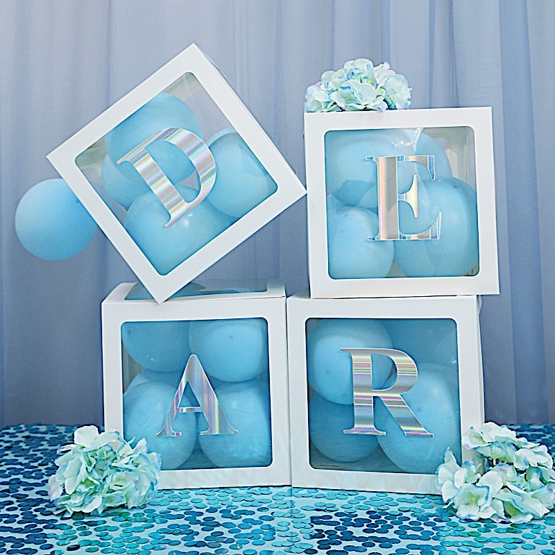 4 pcs 5" Letter Stickers Backdrop Wall Decorations Party Wedding Events Home - Picture 160 of 210