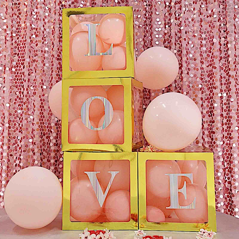 4 pcs 5" Letter Stickers Backdrop Wall Decorations Party Wedding Events Home - Picture 164 of 210
