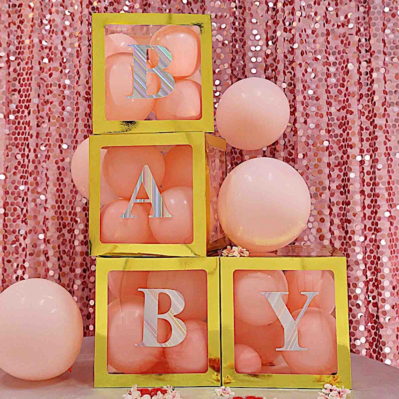 4 pcs 5" Letter Stickers Backdrop Wall Decorations Party Wedding Events Home - Picture 204 of 210