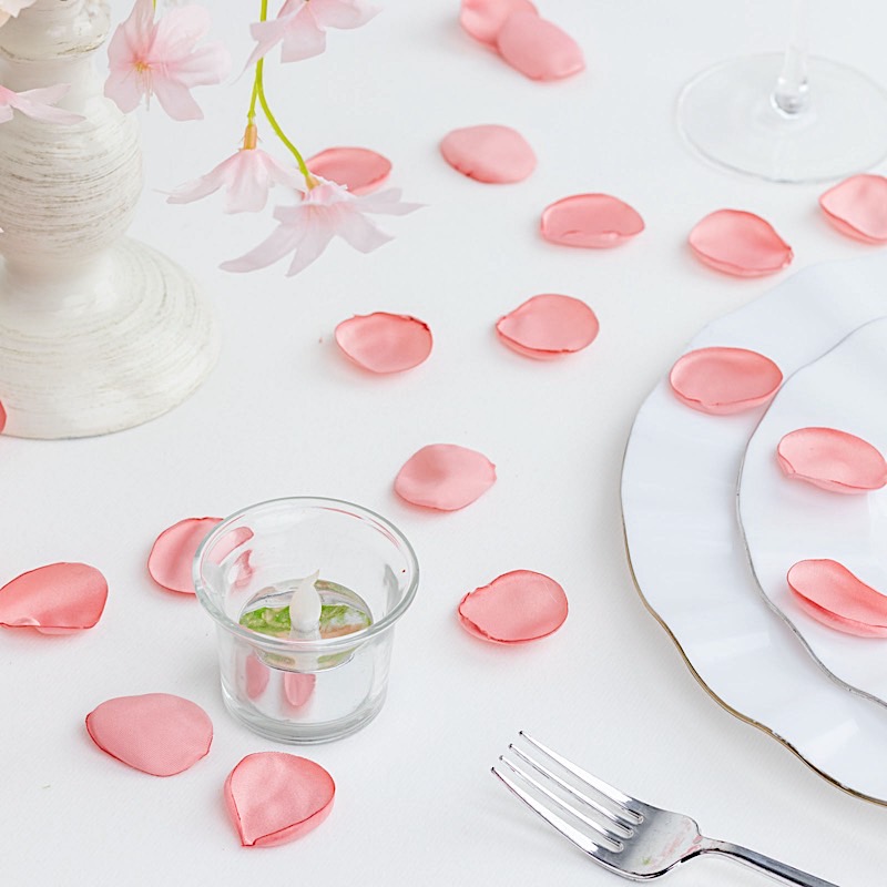 400 Matte Silk Rose Petals Round Artificial Flowers Table CONFETTI Party Events - Picture 33 of 81