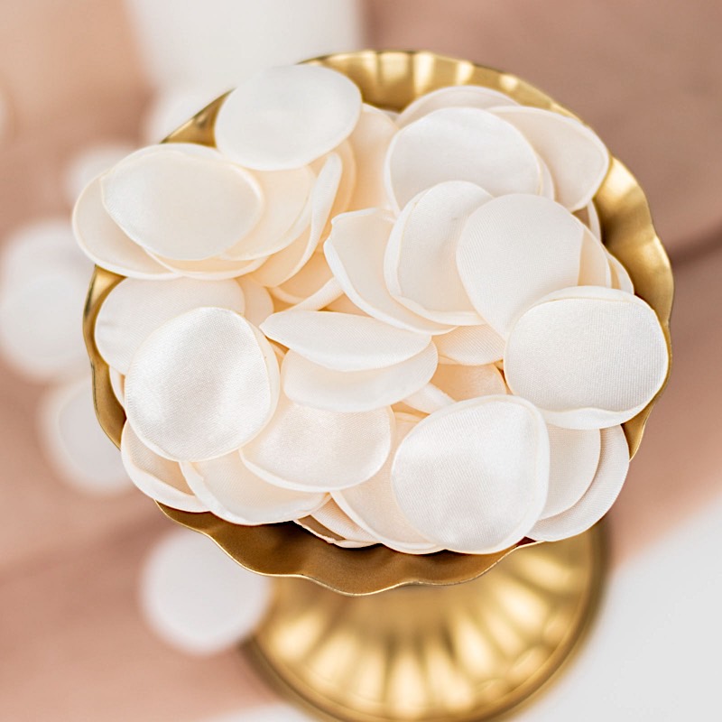 400 IVORY Silk Rose Petals Matte Artificial Flowers Table CONFETTI Party - Picture 8 of 8