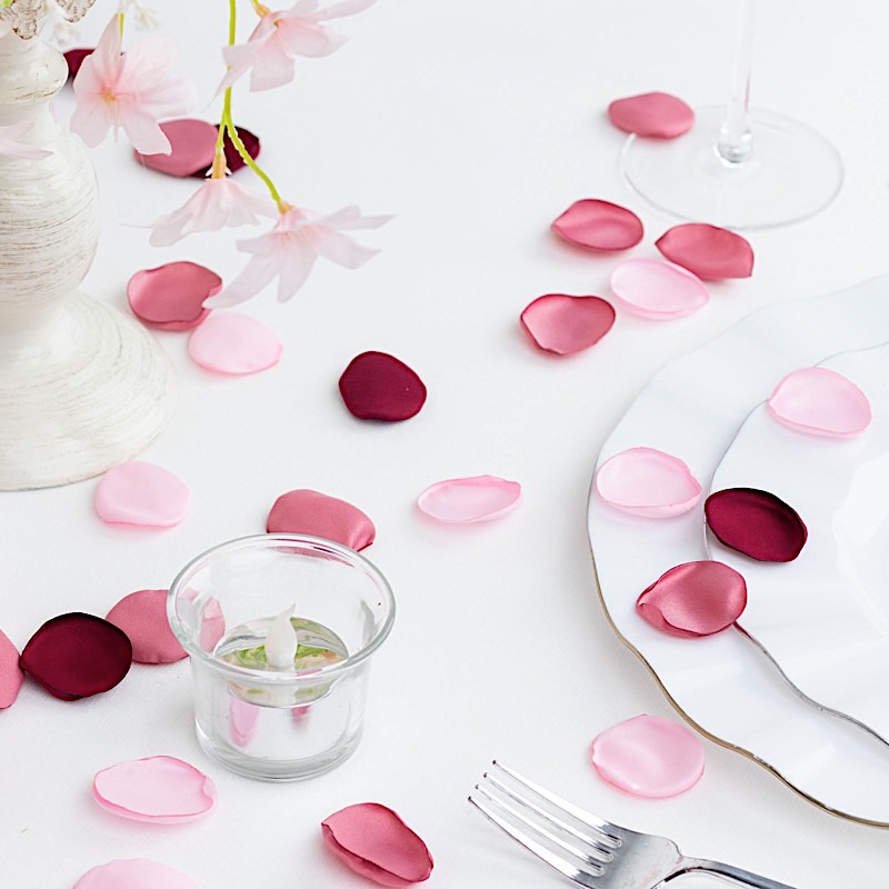 400 Matte Silk Rose Petals Round Artificial Flowers Table CONFETTI Party Events - Picture 42 of 81