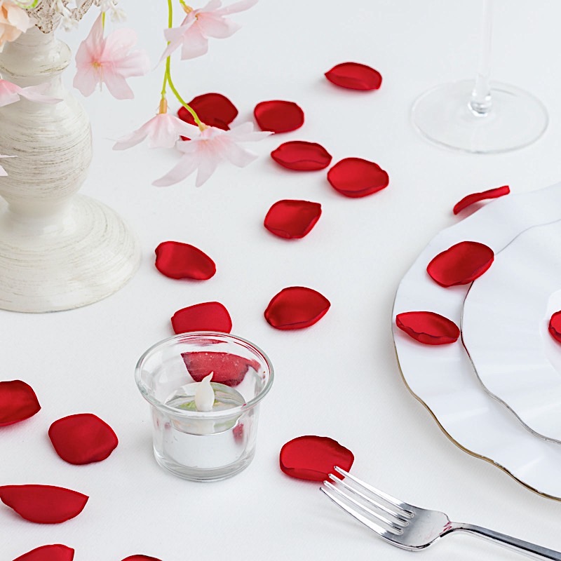 400 Matte Silk Rose Petals Round Artificial Flowers Table CONFETTI Party Events - Picture 69 of 81