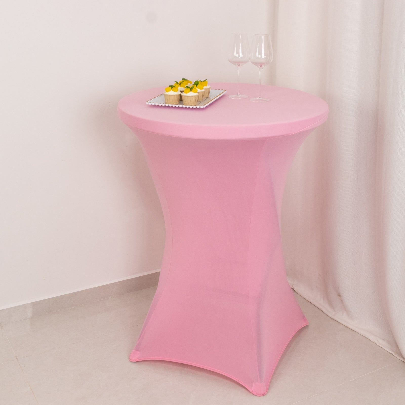 12 pcs 36" Cocktail SPANDEX Fitted Table Covers Tablecloth Wedding Linens - Picture 90 of 130