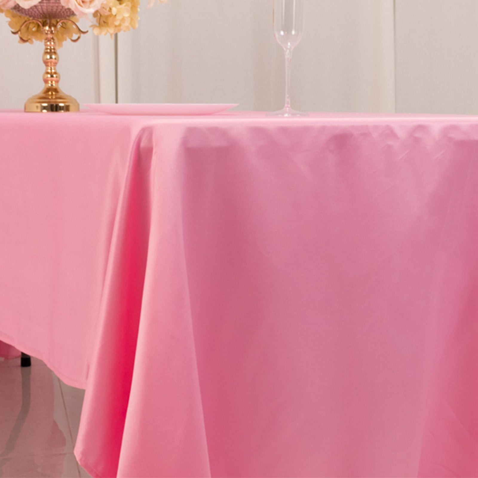 60x126" Lamour Satin Rectangular Tablecloth - Wedding PARTY Catering Event - Picture 119 of 169