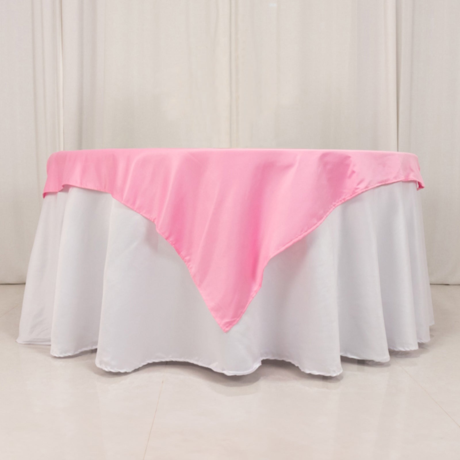 54"x54" Square Lamour Satin Tablecloths for a Wedding Party Decorations Supplies - Picture 95 of 135