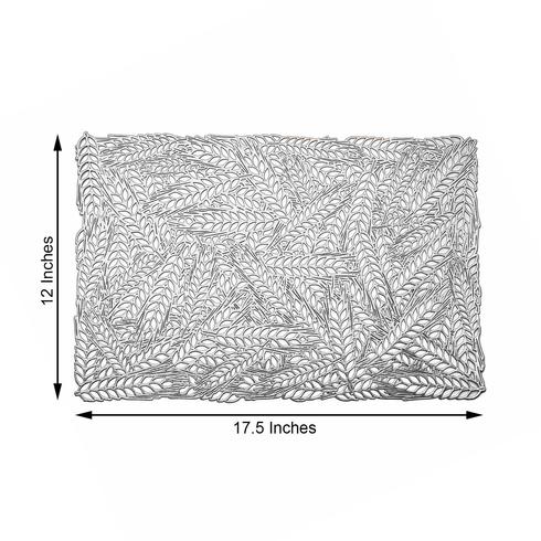 6 Rectangle 18-Inch Wheat Maze Design Vinyl Placemats Wedding Home Decorations - Picture 22 of 25