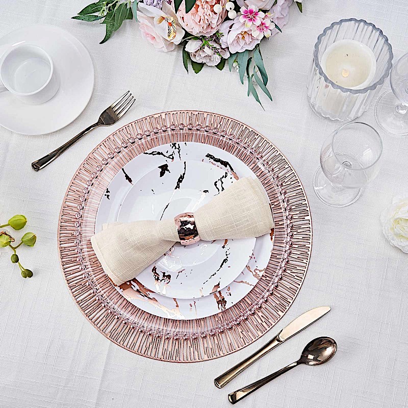 6 pcs 15" wide Spike Round Vinyl Placemats Wedding Party Decorations - Picture 14 of 27