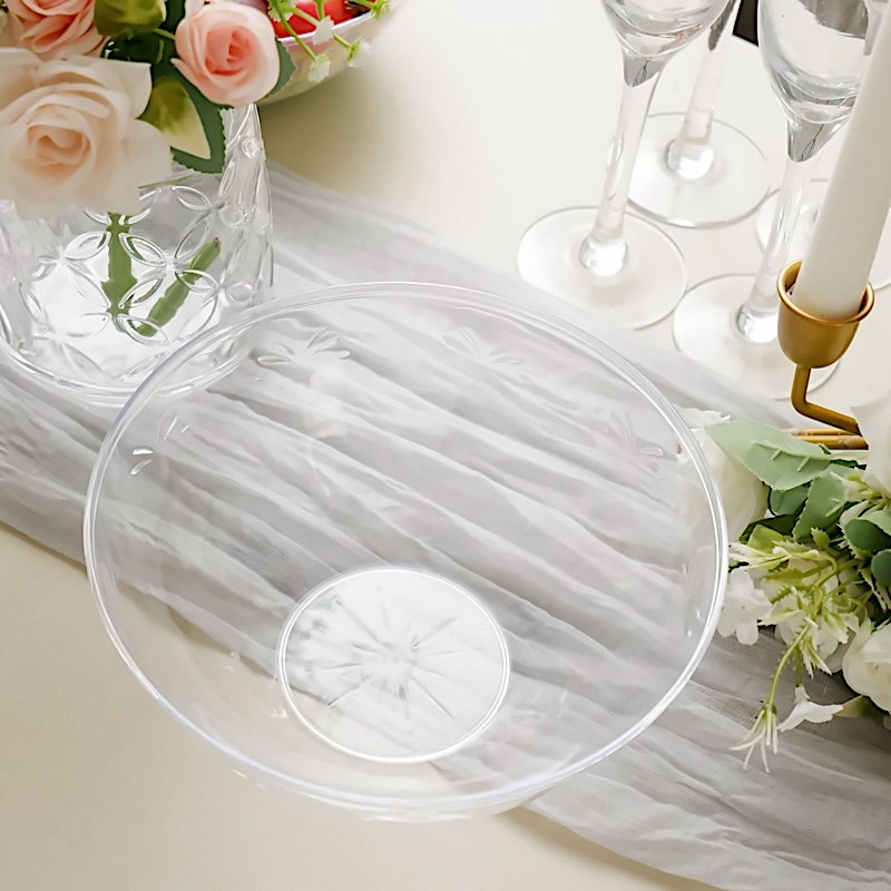 8" wide 32 oz ROUND PLASTIC Serving BOWLS Party Disposable TABLEWARE WHOLESALE