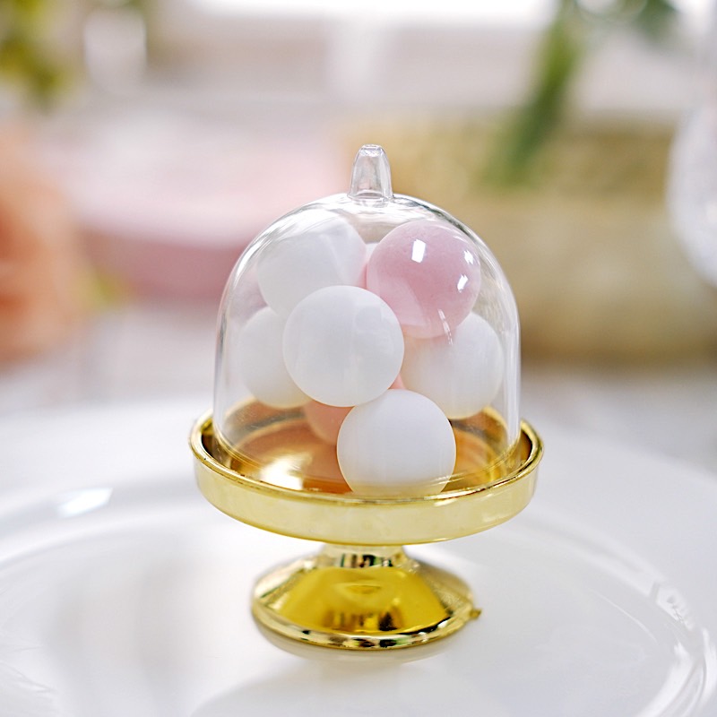 24 pcs 3" tall Mini Cake Stands Dome Favor Holders Wedding Party Supplies - Picture 10 of 18