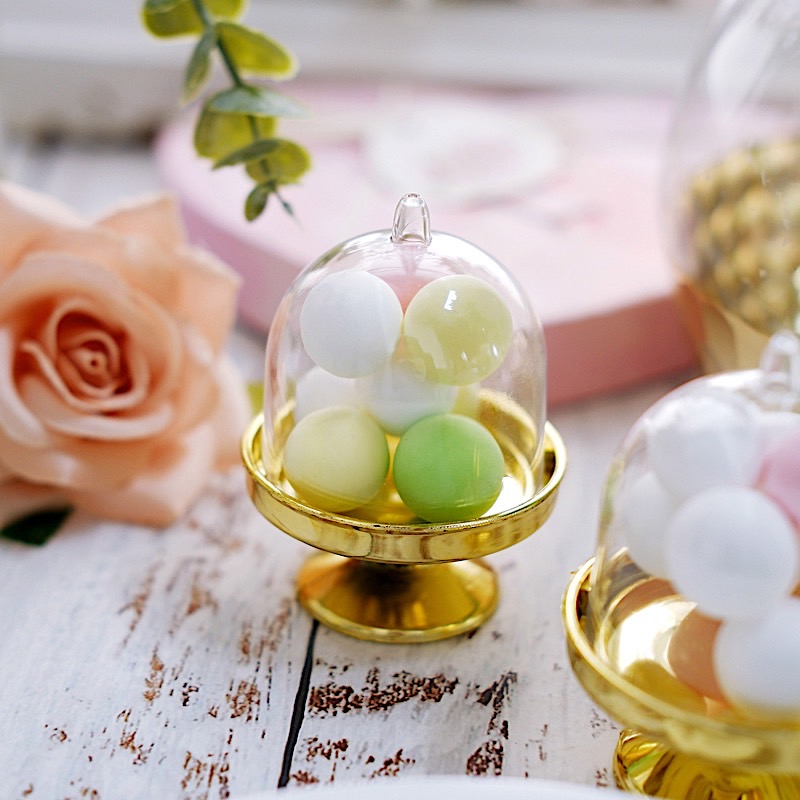 24 pcs 3" tall Mini Cake Stands Dome Favor Holders Wedding Party Supplies - Picture 3 of 18