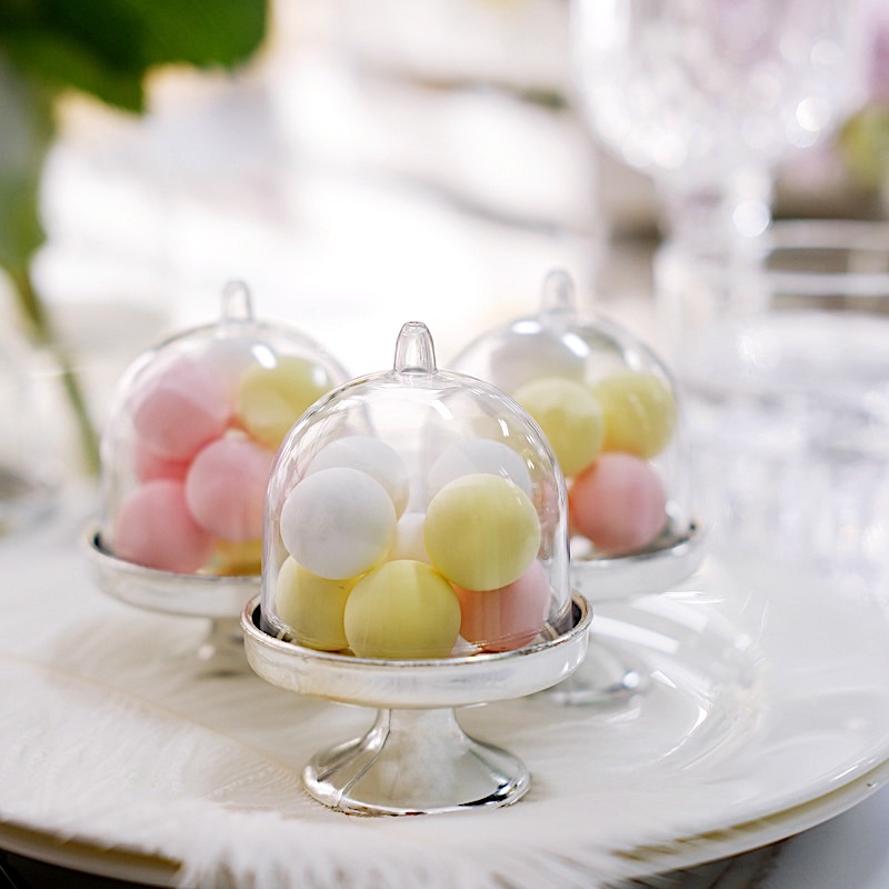24 pcs 3" tall Mini Cake Stands Dome Favor Holders Wedding Party Supplies - Picture 11 of 18
