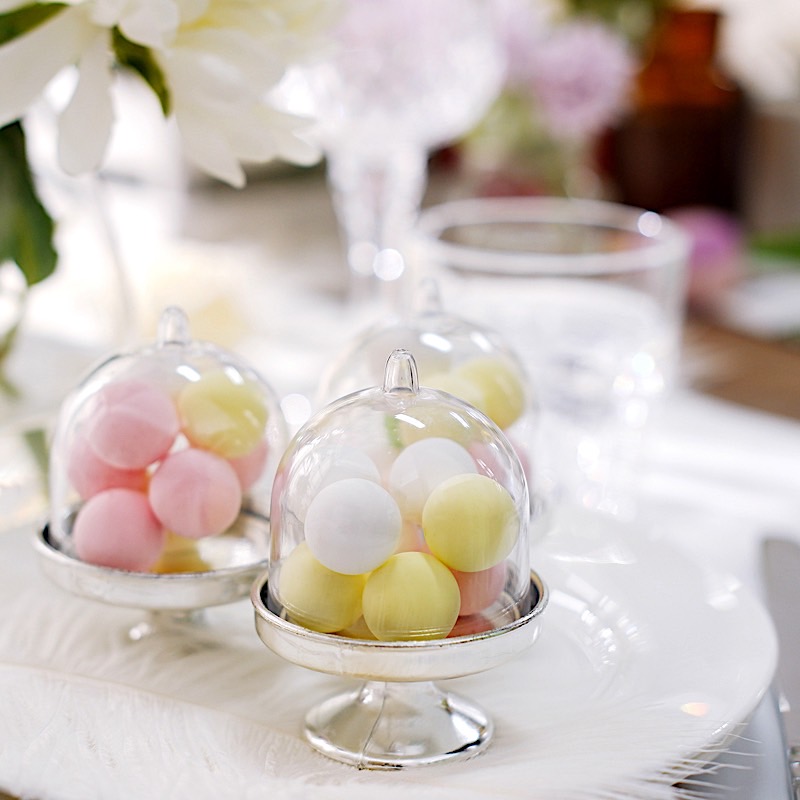 24 pcs 3" tall Mini Cake Stands Dome Favor Holders Wedding Party Supplies - Picture 17 of 18