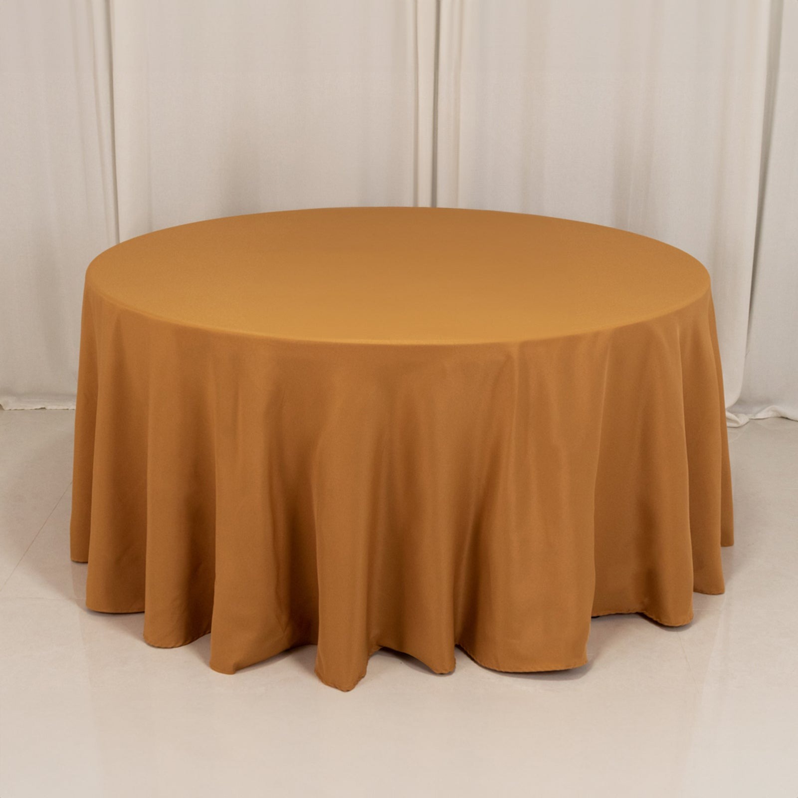 Round 120" Premium High Quality Polyester Tablecloth Wedding Party Table Linens - Picture 61 of 163