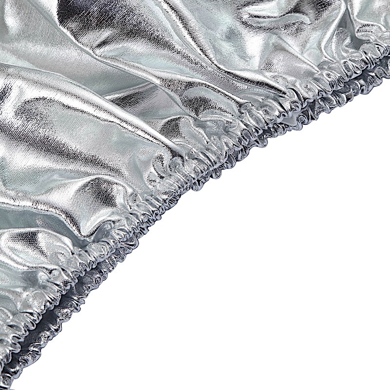 5 Fitted Metallic Spandex Cylinder Display Stand Covers Set Party Decorations - Picture 24 of 25