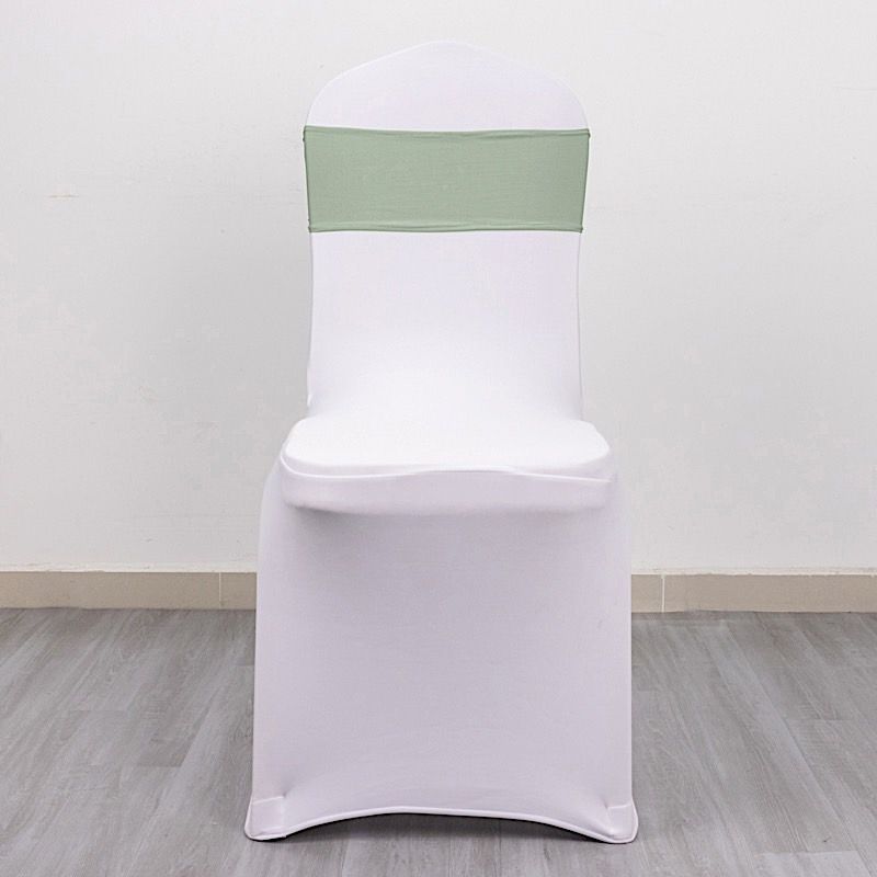 20 Spandex CHAIR SASHES with Silver Round Buckles Wedding Party Decorations SALE - Picture 151 of 188
