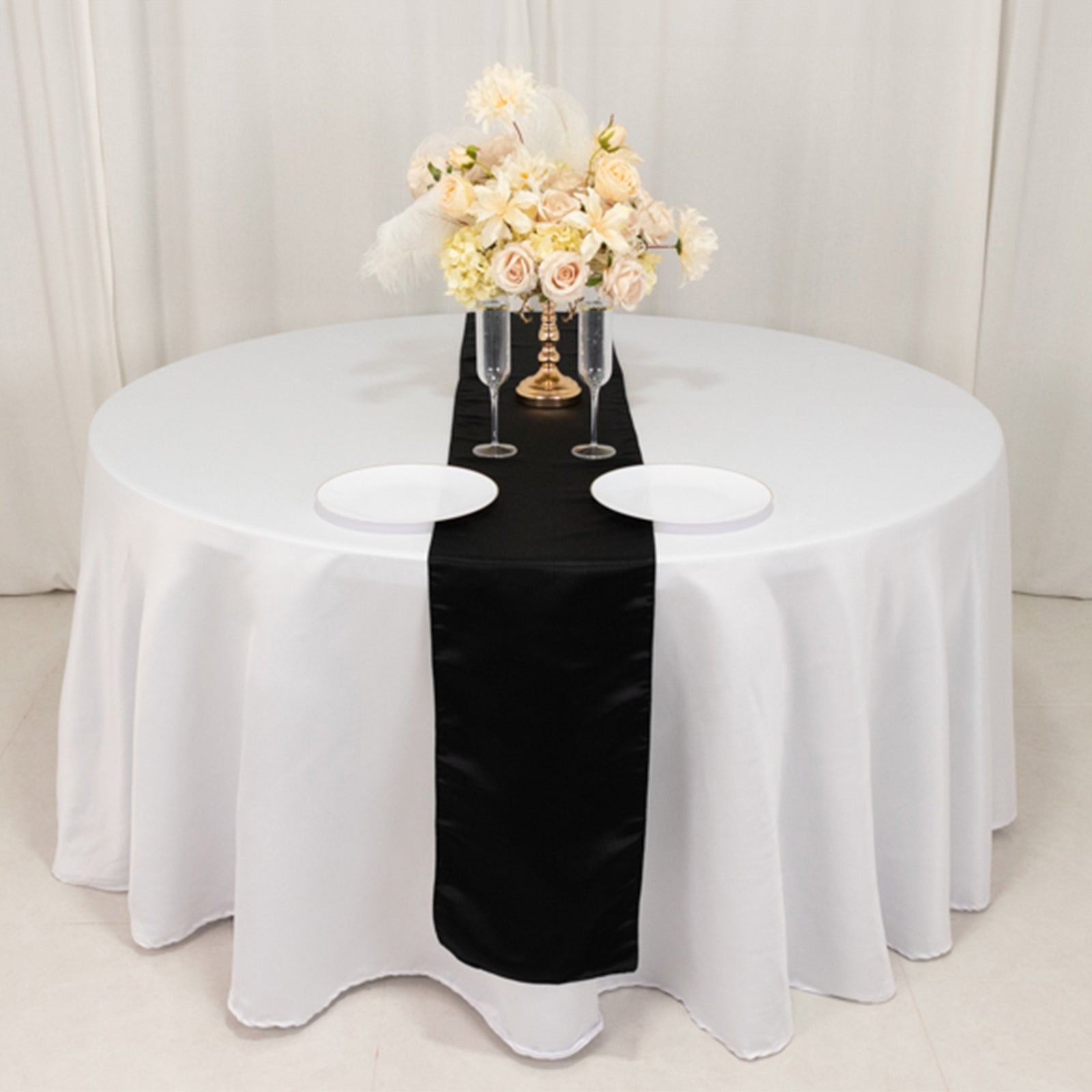 12" x 108" Satin Tischplatte Läufer glänzend Hochzeit Party Catering Dekorationen - Bild 19 von 170