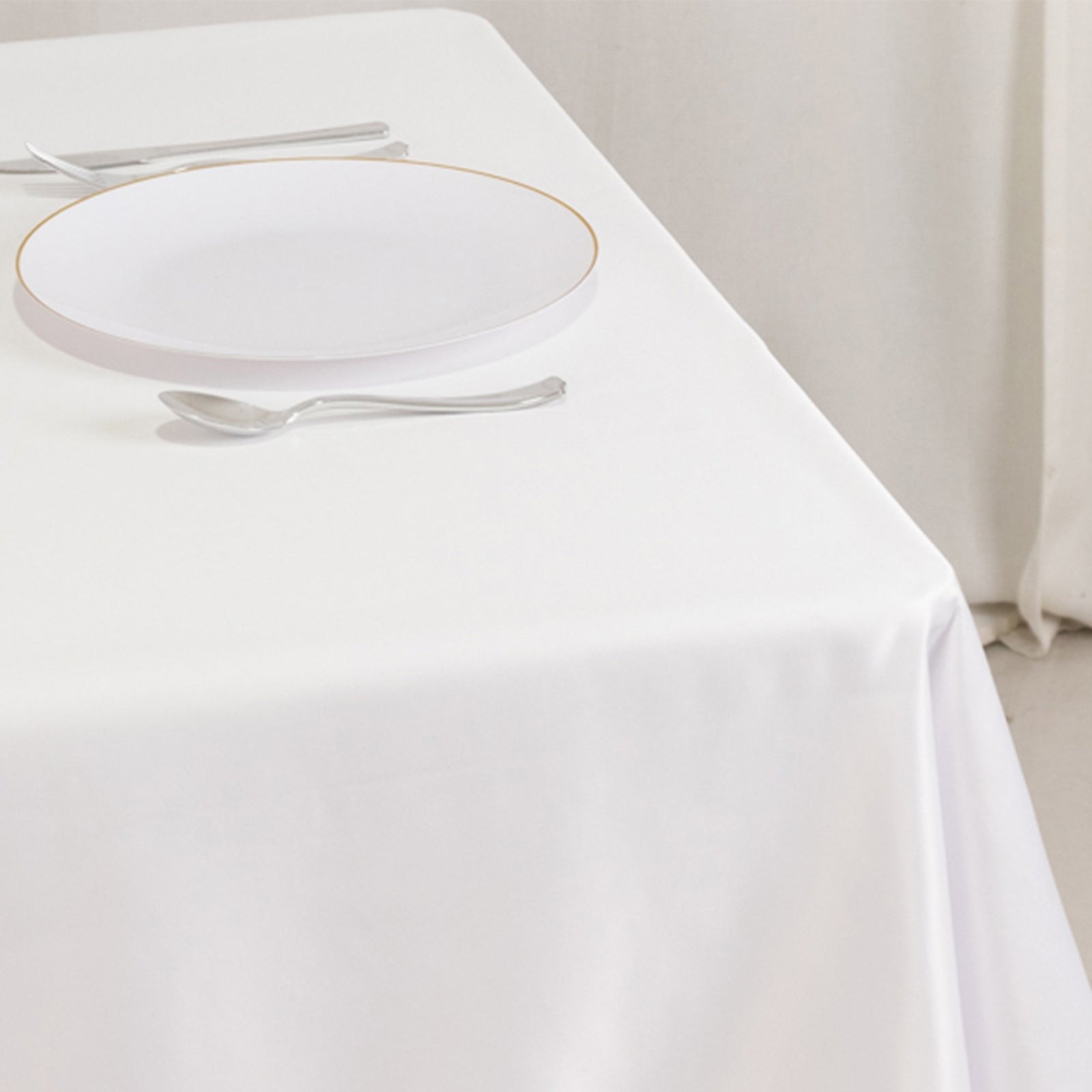 54"x54" Square Lamour Satin Tablecloths for a Wedding Party Decorations Supplies - Picture 134 of 135