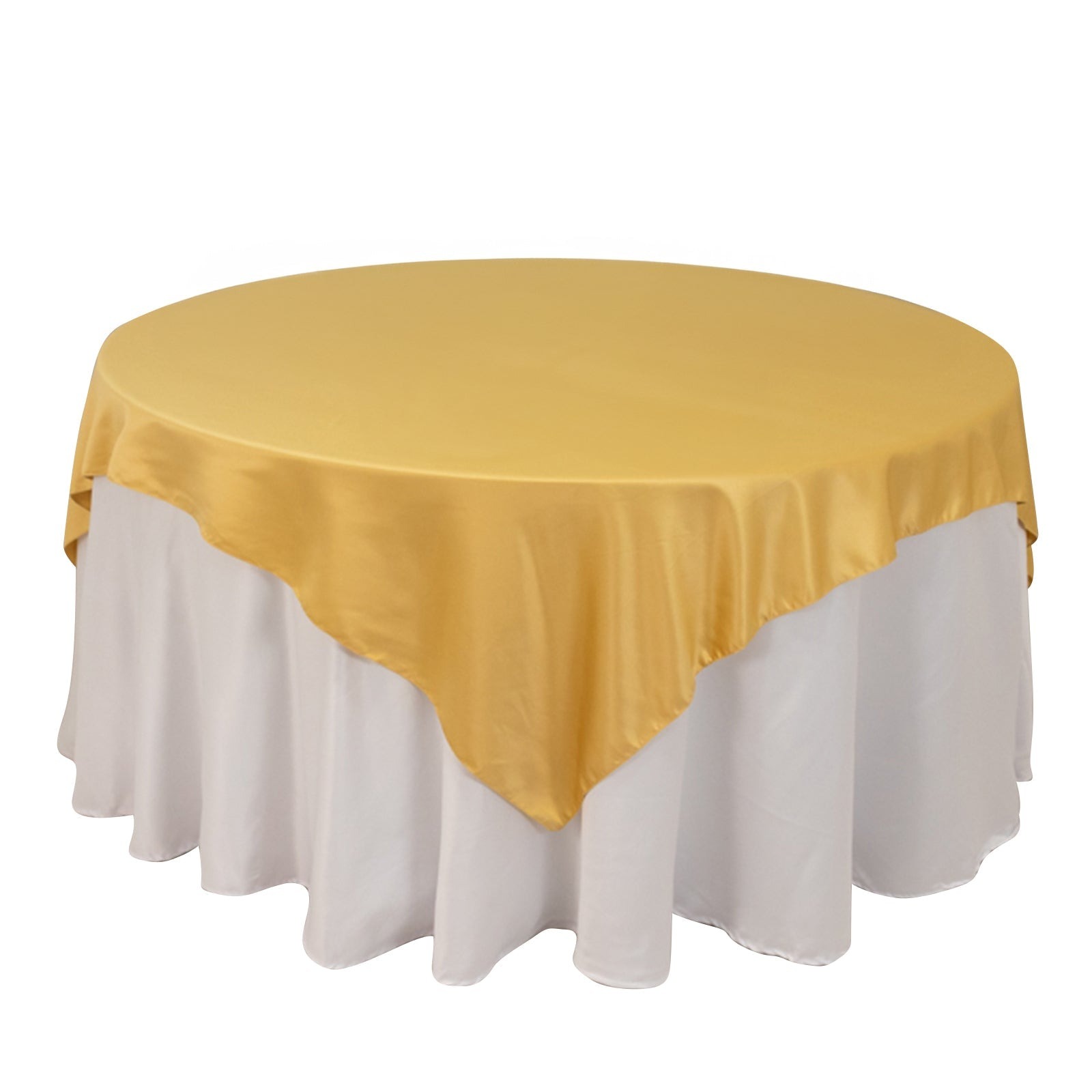 72" Square SATIN Table Overlay Smooth Finish Wedding Table Linens Decorations - Picture 36 of 171