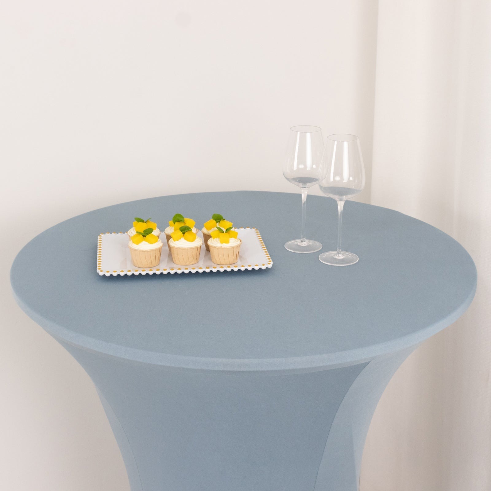 36" Elegant Spandex Cocktail Table Cover High Top Style Tablecloths Wedding - Picture 47 of 147