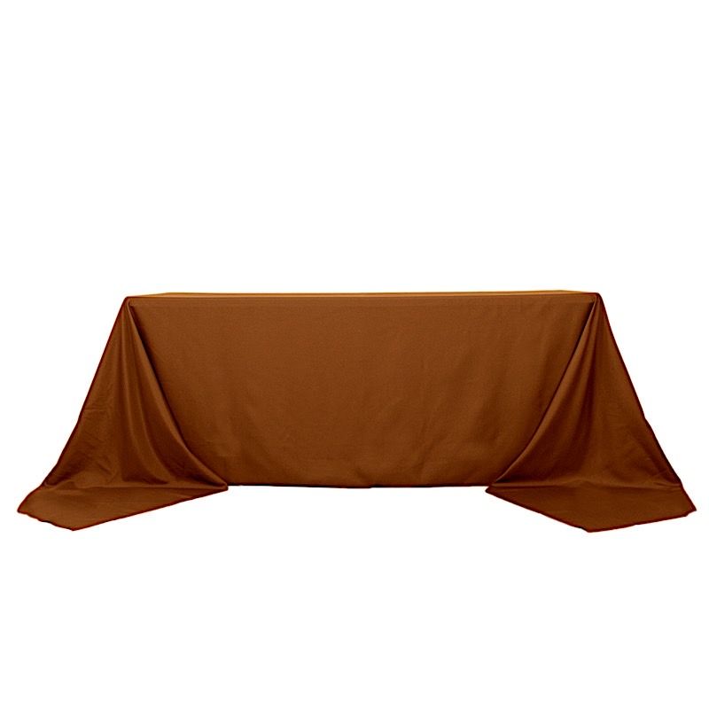 90x156-Inch RECTANGULAR Polyester Tablecloths Reception Catering Wedding Party - Picture 59 of 231