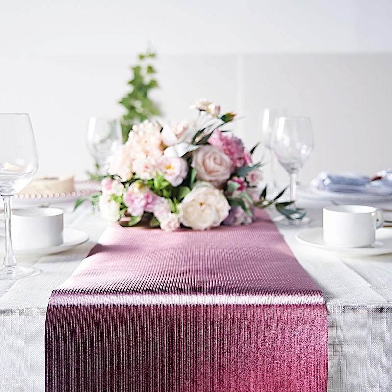 12x108" Glitter Paper Disposable Table Runner Ridge Design Design Catering - Picture 6 of 17