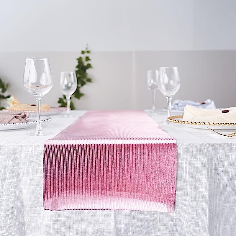 12x108" Glitter Paper Disposable Table Runner Ridge Design Design Catering - Picture 7 of 17