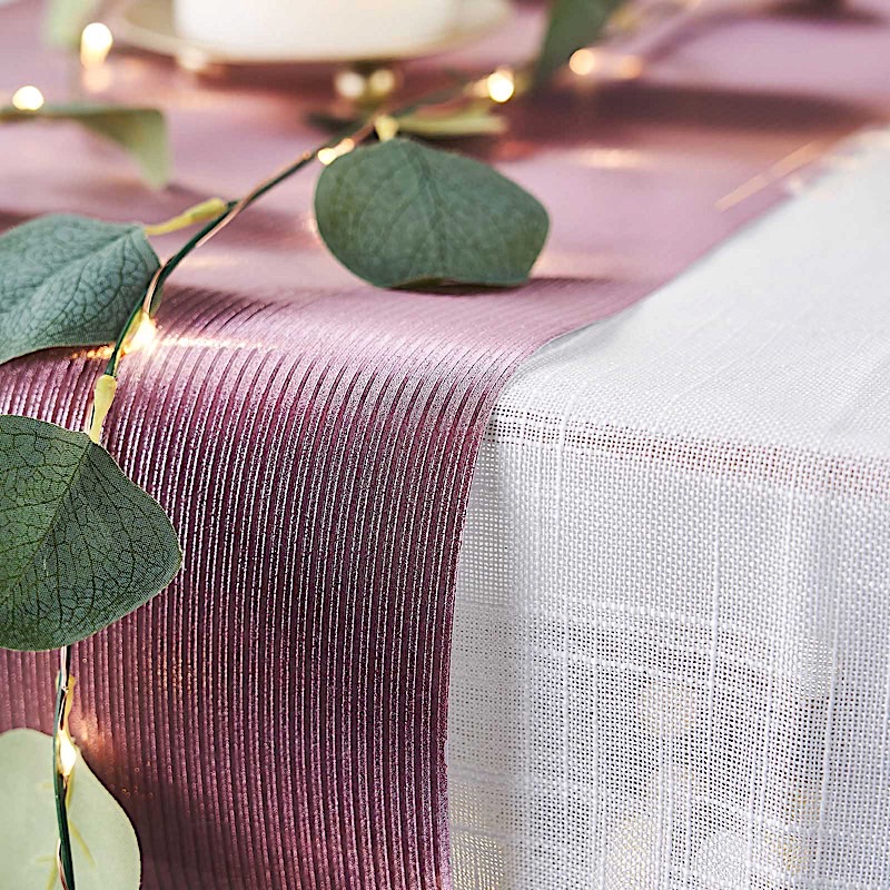 12x108" Glitter Paper Disposable Table Runner Ridge Design Design Catering - Picture 4 of 17