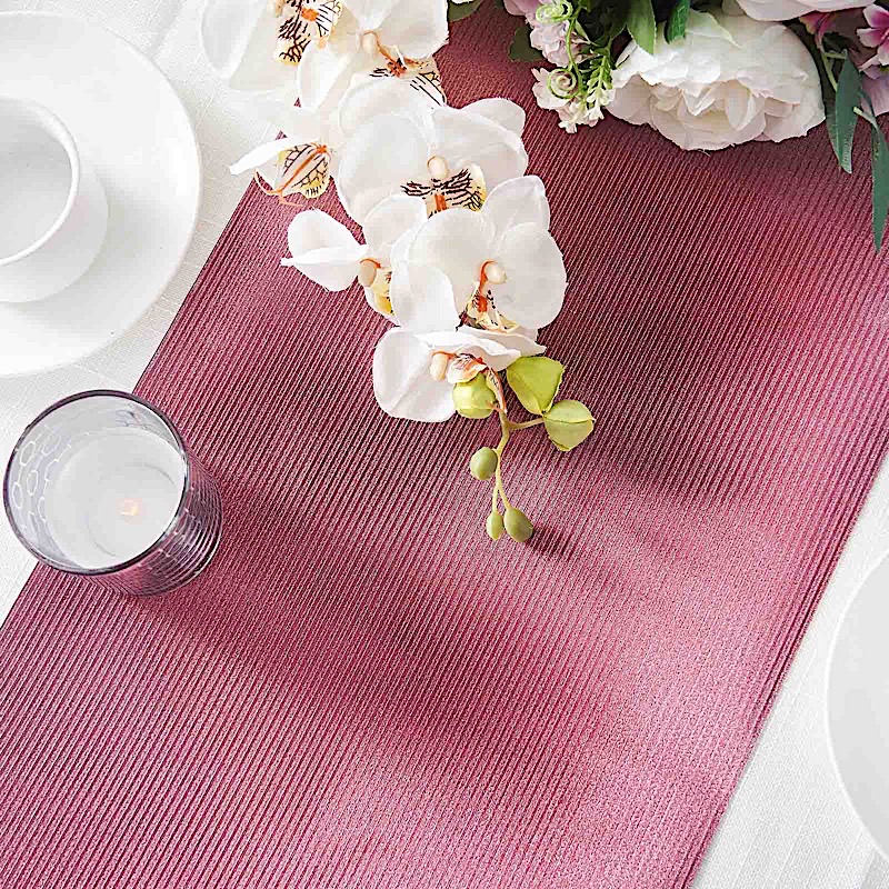 12x108" Glitter Paper Disposable Table Runner Ridge Design Design Catering - Picture 8 of 17