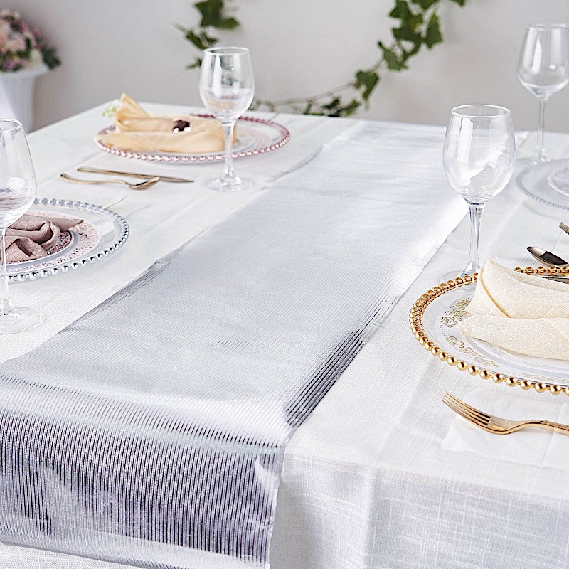 12x108" Glitter Paper Disposable Table Runner Ridge Design Design Catering - Picture 13 of 17